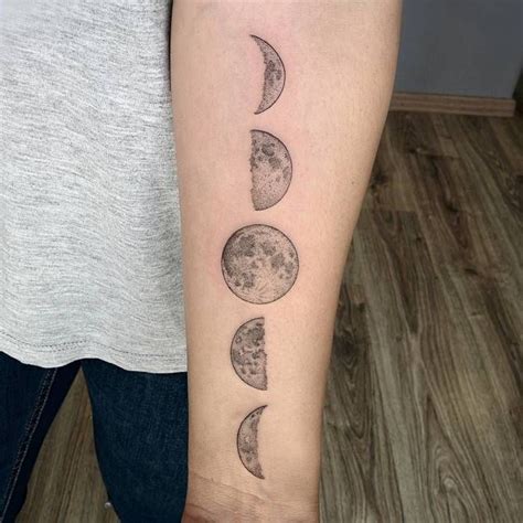 mystical moon tattoos|phases of moon tattoo meaning.